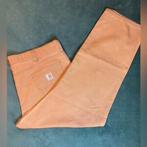 Carhartt Men's Khaki Chinos w/fading, size: 44W x 32L. (5446)